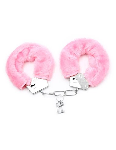 Esposas de Metal para Muñecas con Pelo Rosa