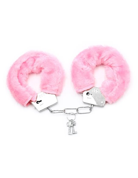 Esposas de Metal para Muñecas con Pelo Rosa