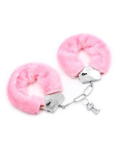 Esposas de Metal para Muñecas con Pelo Rosa 2