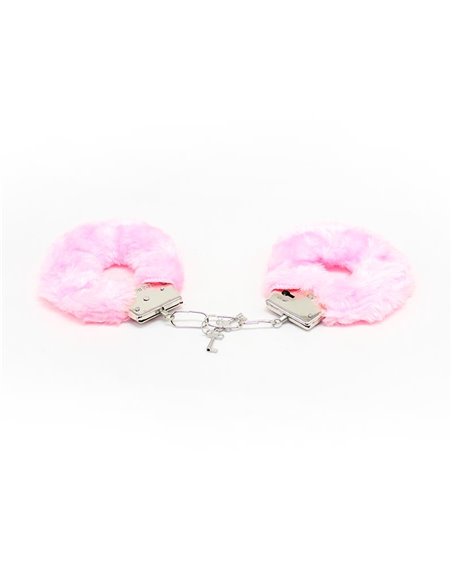 Esposas de Metal para Muñecas con Pelo Rosa