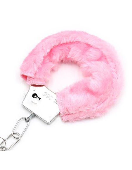 Esposas de Metal para Muñecas con Pelo Rosa