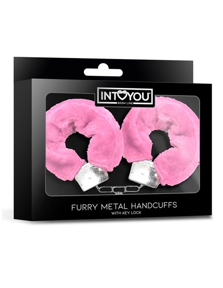 Esposas de Metal para Muñecas con Pelo Rosa