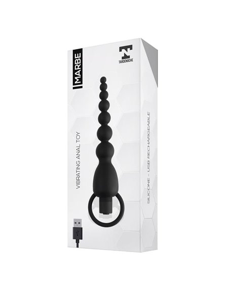 Marbe Cadena Anal con Vibración USB Silicona