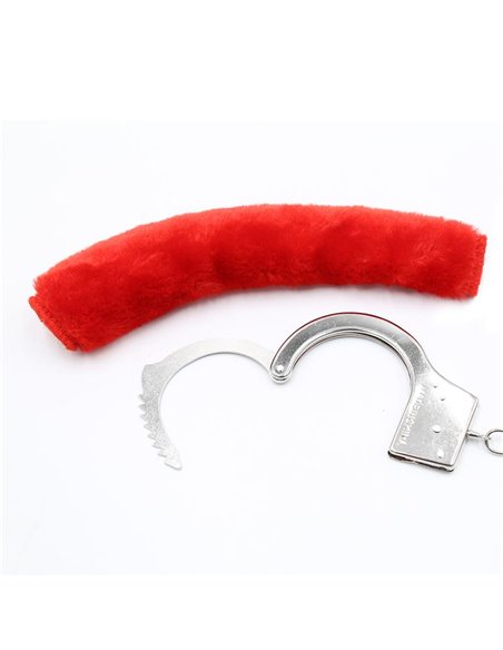 Esposas de Metal para Muñecas con Pelo Rojo