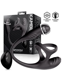 Kamber Plug Anal Vibración y Waving 360º y Estimulador Testículos