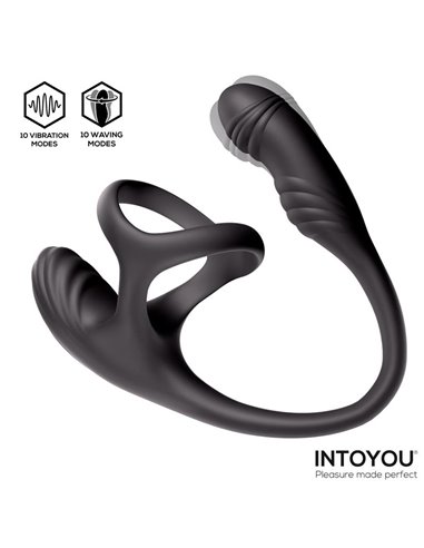 Kamber Plug Anal Vibración y Waving 360º y Estimulador Testículos