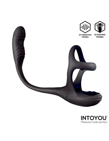 Kamber Plug Anal Vibración y Waving 360º y Estimulador Testículos