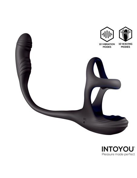 Kamber Plug Anal Vibración y Waving 360º y Estimulador Testículos