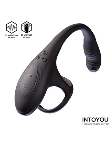 Kamber Plug Anal Vibración y Waving 360º y Estimulador Testículos