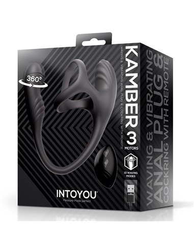 Kamber Plug Anal Vibración y Waving 360º y Estimulador Testículos