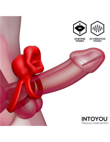 Bittey Anillo Vibrador con Biting - Mordisqueo