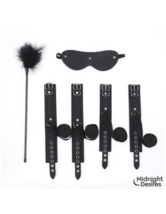 Set Bondage con Esposas, Antifaz y Pluma Estimuladora 2