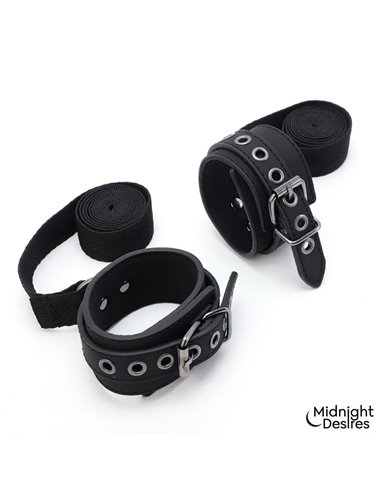 Set Bondage con Esposas, Antifaz y Pluma Estimuladora