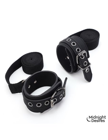 Set Bondage con Esposas, Antifaz y Pluma Estimuladora