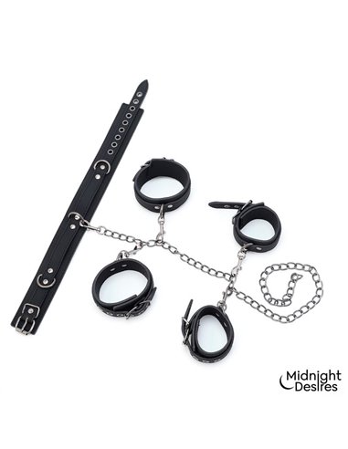 Set de Restricciones con Collar y Esposas