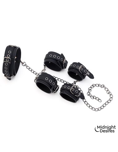 Set de Restricciones con Collar y Esposas