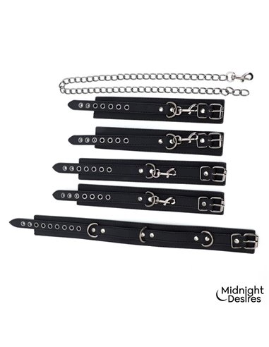 Set de Restricciones con Collar y Esposas