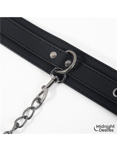 Collar con Esposas para Tobillos con Cadena