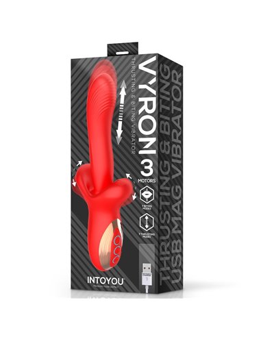 Vyron Vibrador con Thrusting y Biting (Mordisqueo)