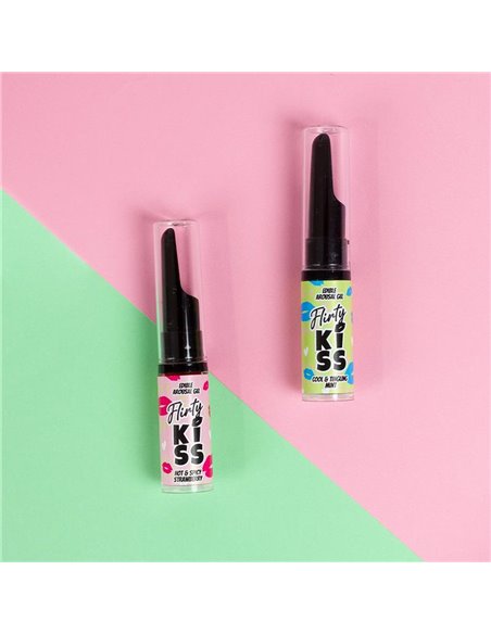 Flirty Kiss Geles para Sexo Oral Fresa y Menta 2x8gr