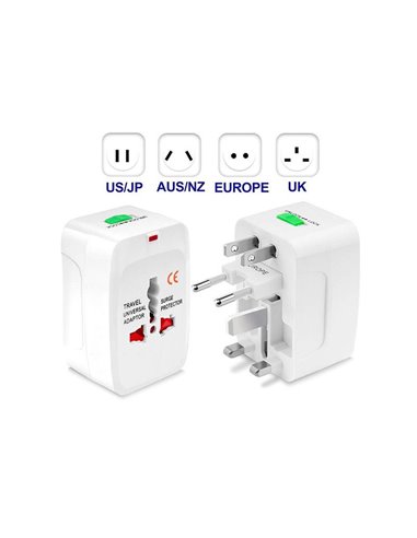 Adaptador Universal de Viaje US/AU/UK/EU