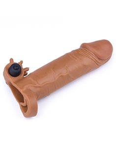 Funda para el Pene con Vibración Add 2 Pleasure X Tender Marrón 2