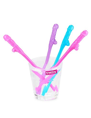 Pajitas Pene Vario Color Pack de 9