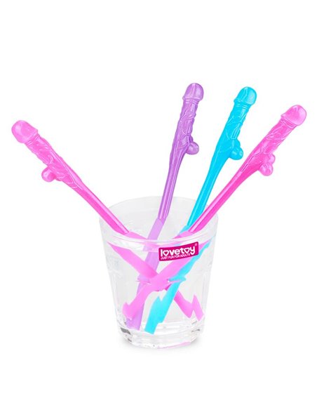 Pajitas Pene Vario Color Pack de 9