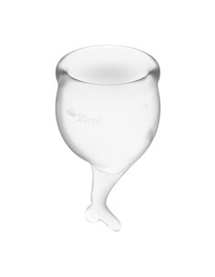 Copas Menstruales Feel Secure Transparent Pack de 2 2