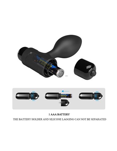 Plug Anal con Vibración Silciona