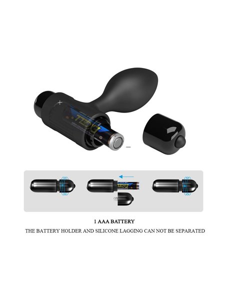 Plug Anal con Vibración Silciona