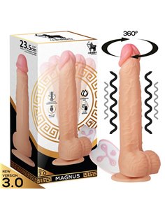 Magnus 3.0 Dildo Realista Vibrador y Rotador Control Remoto Silicona Líquida