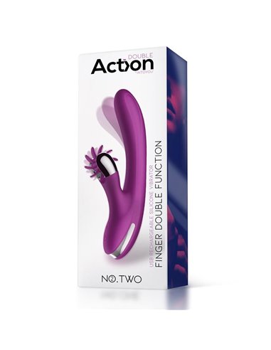 No. Two Vibrador Movimiento Finger y Rueda Estimuladora