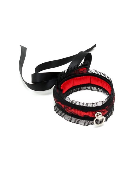 Collar de Saten Rojo