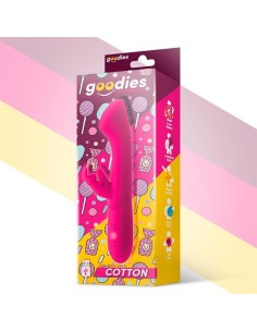 Cotton Vibrador Punto G y Conejito USB Silicona Fuchsia 2