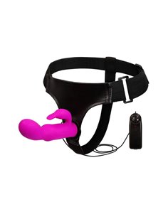Baile Arnés con Dildo Púrpura 15 cm