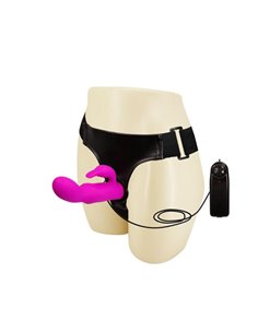 Baile Arnés con Dildo Púrpura 15 cm 2