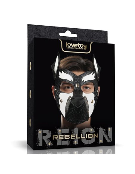 Máscara Cachorro Rebellion Reign Howl Blanco