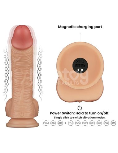 Arnés con Dildo con Vibración 8.5