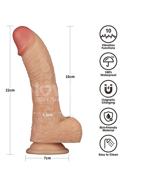 Arnés con Dildo con Vibración 8.5