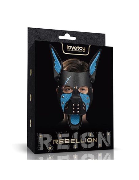Máscara Cachorro Rebellion Reign Scarred Alpha Pup Azul