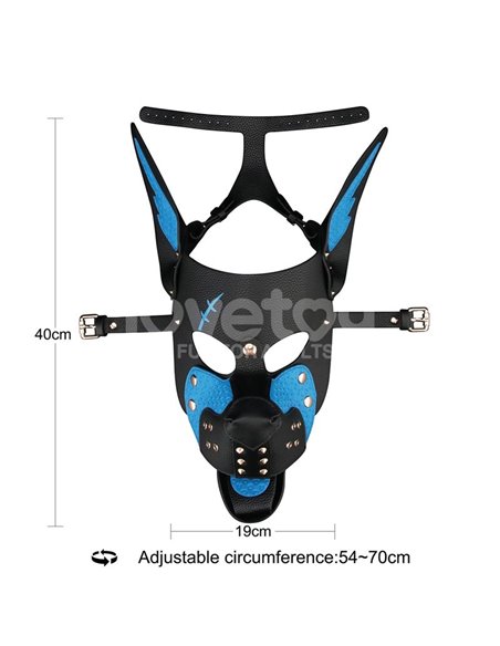 Máscara Cachorro Rebellion Reign Scarred Alpha Pup Azul