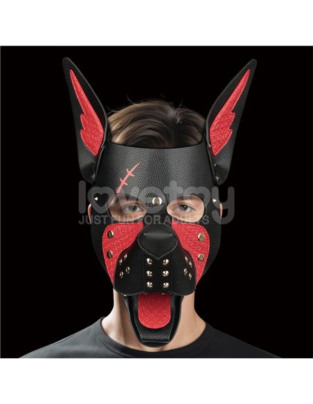 Máscara Cachorro Rebellion Reign Scarred Alpha Rojo