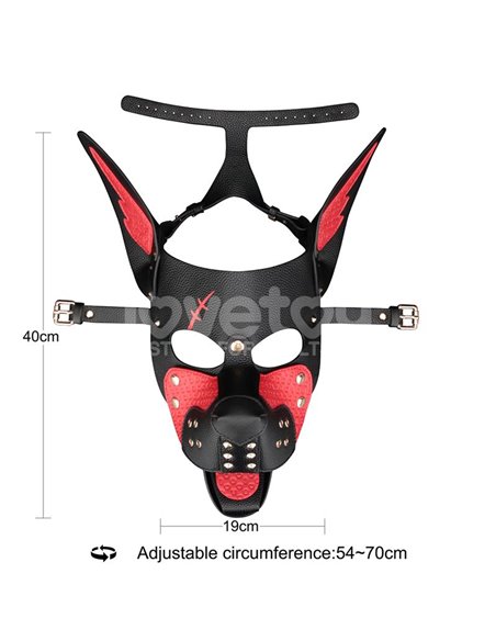 Máscara Cachorro Rebellion Reign Scarred Alpha Rojo