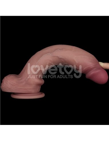Dildo con Vibración Piel Deslizante Silicona Dual Layer 10