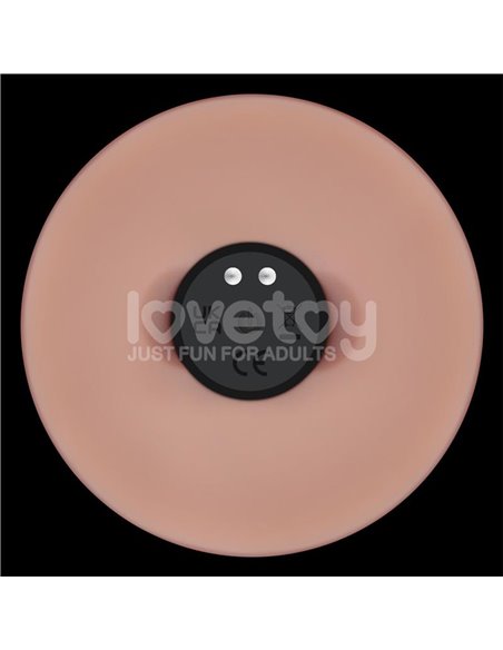 Dildo con Vibración Piel Deslizante Silicona Dual Layer 9
