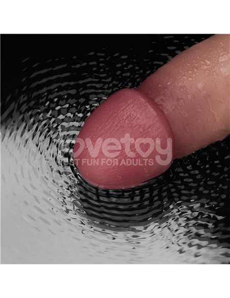 Dildo con Vibración Piel Deslizante Silicona Dual Layer 9