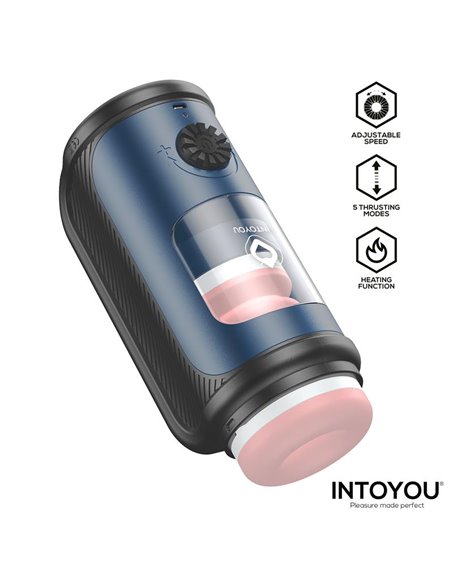Tenkro Masturbador con Thrusting y Calor USB-C