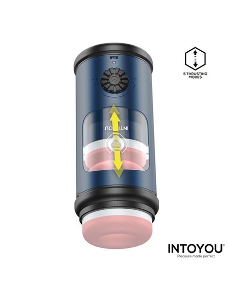 Tenkro Masturbador con Thrusting y Calor USB-C