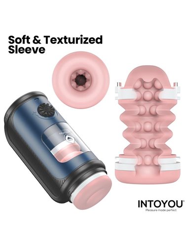 Tenkro Masturbador con Thrusting y Calor USB-C